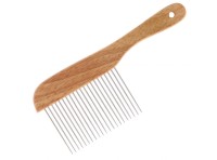 Groom Professional Wooden Poodle Comb XL Pins